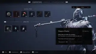 Use Glimpses in Inventory, Mortal Shell