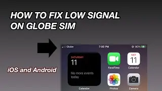 HOW TO FIX LOW SIGNAL ON GLOBE SIM | iOS | Android
