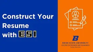 Construct Your Resume with ESI