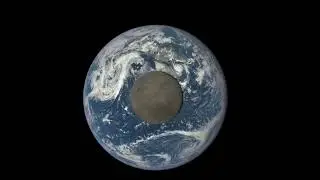 EPIC View of Moon Transiting the Earth