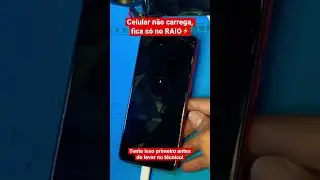Celular SAMSUNG não carrega, fica só no RAIO ⚡️? Tente isso primeiro antes de levar no técnico!