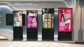 YCKJNB LCD digital signage kiosk different size demo