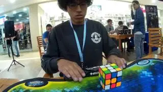 NR Rubiks cube average: 9.93 seconds | South Cube Open | Renato Rivera