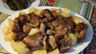 ЖАРКОЕ в рукаве. СУПЕР-блюдо. Очень ВКУСНО (119 18/11/16)