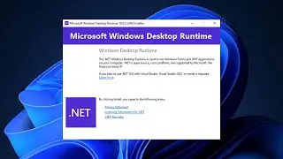 How to Install Microsoft .NET Desktop Runtime (20260) Tutorial