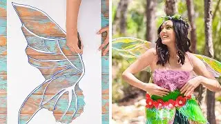 DIY Fairy Dress And Wings || How to Make Silicone Mermaid Tail And Sea Beast Costume