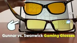 GUNNAR Riot Glasses vs. Swanwick Gaming Glasses 🟡 @Gadgetify