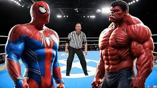 SPIDERMAN VS RED HULK - EPIC BATTLE