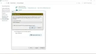 Change Current System Locale and Number Formatting Language In Windows