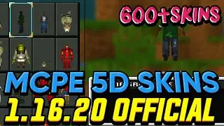 [NEW] MCPE 5D/4D SKINS FOR 1.16.20 (WITH XBOX LIVE) 600+SKINS