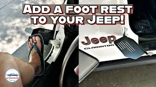DONT GO DOORLESS on your JEEP without a FOOT REST!- Flag Theme Install from JOYTUTUS