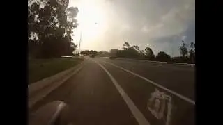 Kangaroo hits cyclist 19 January 2015