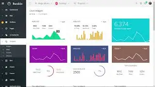 Responsive Admin Dashboard Template, UI and WebApp Templates