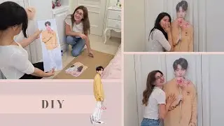 У МЕНЯ ДОМА ПОСЕЛИЛСЯ ЧОНГУК/СОЗДАЕМ КАРТОННОГО ЧОН ЧОНГУКА/BTS JUNGKOOK BIG STANDEE/DIY