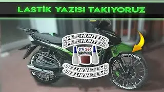 Motosiklet lastik yazısı nasıl yapıştırılır ? Rks sniper pro Cup