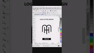 MHM Logo Letter Design in CorelDRAW 