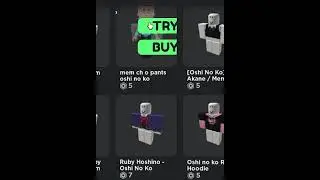 Turning Anime characters into Roblox Avatars /Part 18/ Mem-Cho / Oshi No Ko