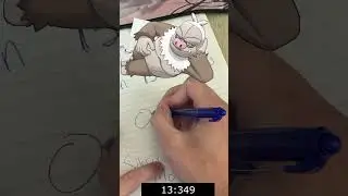 Drawing A Pokemon From Memory in 15 Seconds (Round 45 - Slaking)