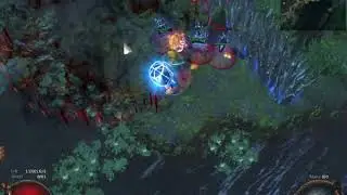 Path of Exile 3.0 : Bladefall(fire) Totem Chieftain 1st attemp to kill T15 Dark Forest boss