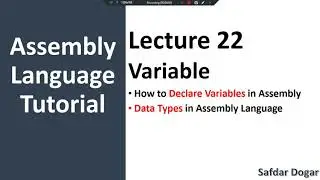 how to declare variable in assembly language | Defining Data and Variable in Assembly Language - 22