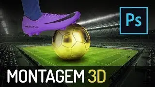 COMO CRIAR EFEITO 3D NO PHOTOSHOP - Como fazer montagem de fotos - Tutorial de Photoshop cc 2018