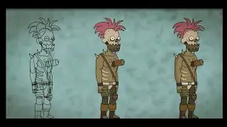 Cut-Out animation with Opentoonz || Rick and Morty Character