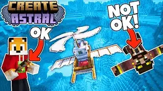 EPIC MOON DISASTER in Minecraft Create: Astral