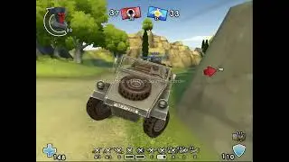 Battlefield Heroes Me doing some tank steal gameplay against COLAINO