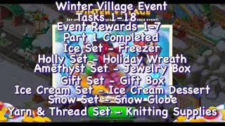 Township : Winter Village Event | New Merge Event | Tasks & Rewards | Part 1 ​⁠​⁠