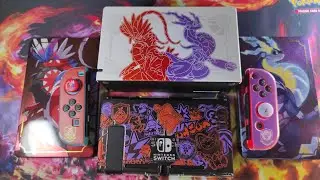 Nintendo Switch Accessories Pokemon Scarlet and Violet Design for V2 and OLED