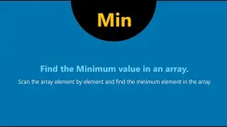 3. Min and Max Element in the array.
