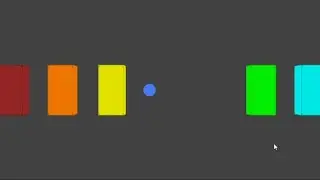 3D Animation In Python Using Ursina Module Showing Collision, Direction Change & Target Destroy.