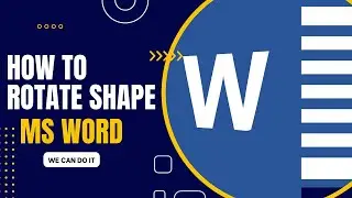 How to rotate Shape in MS Word in Hindi | MS-Word Tips and tricks | @We_Can_Do_It740