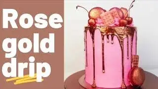 How to make a rose gold drip with no painting!