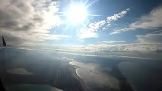 Заход на посадку и посадка в городе Анапа.