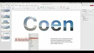 How to create a PPT slide using text effects
