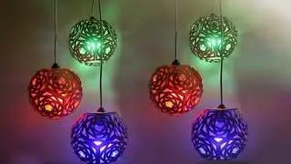 2 amazing cardbaord crafts for home light and wall hanging