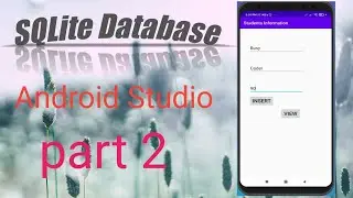 sqlite database in android studio in bangla|| java|| Insert Data in android studio project