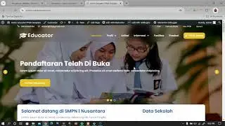 School Website Source Code and Online PPDB - Modern Website Template