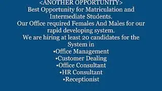 Matric, Intermediate & Graduation Jobs Announced!