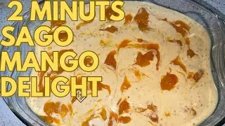 2  Minutes Mango Saghu Dana Delight By Bubble kitchen Urdu/Hindi