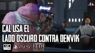 Cal usa el LADO OSCURO contra DENVIK Star Wars Jedi Survivor