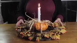 How to make a Pumpkin Candelabra