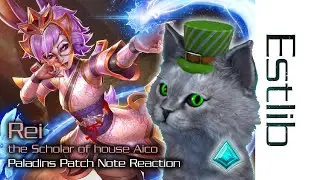 Paladins - Rei the Scholar of house Aico PATCH REACTION