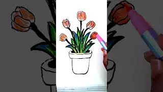 How To Draw Beautiful Flower Step by Step Easy #Flower #easydrawing #art