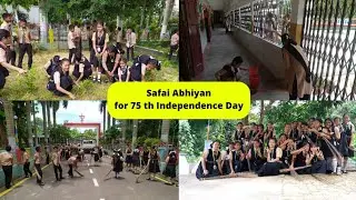 Safai Abhiyan in Holy Cross High School Panisagar for 75th Independence Day