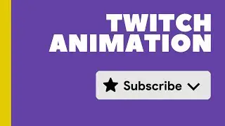 [FREE] Twitch Subscribe Animation - Edit in ANY Software!