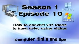 How to convert vhs tapes to hard drive using vidbox