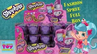 Shopkins Fashion Spree Full Box Opening Unboxing | NEW Toy Review | PSToyReviews