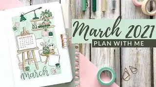 Plan With Me || March 2021 Bullet Journal Setup